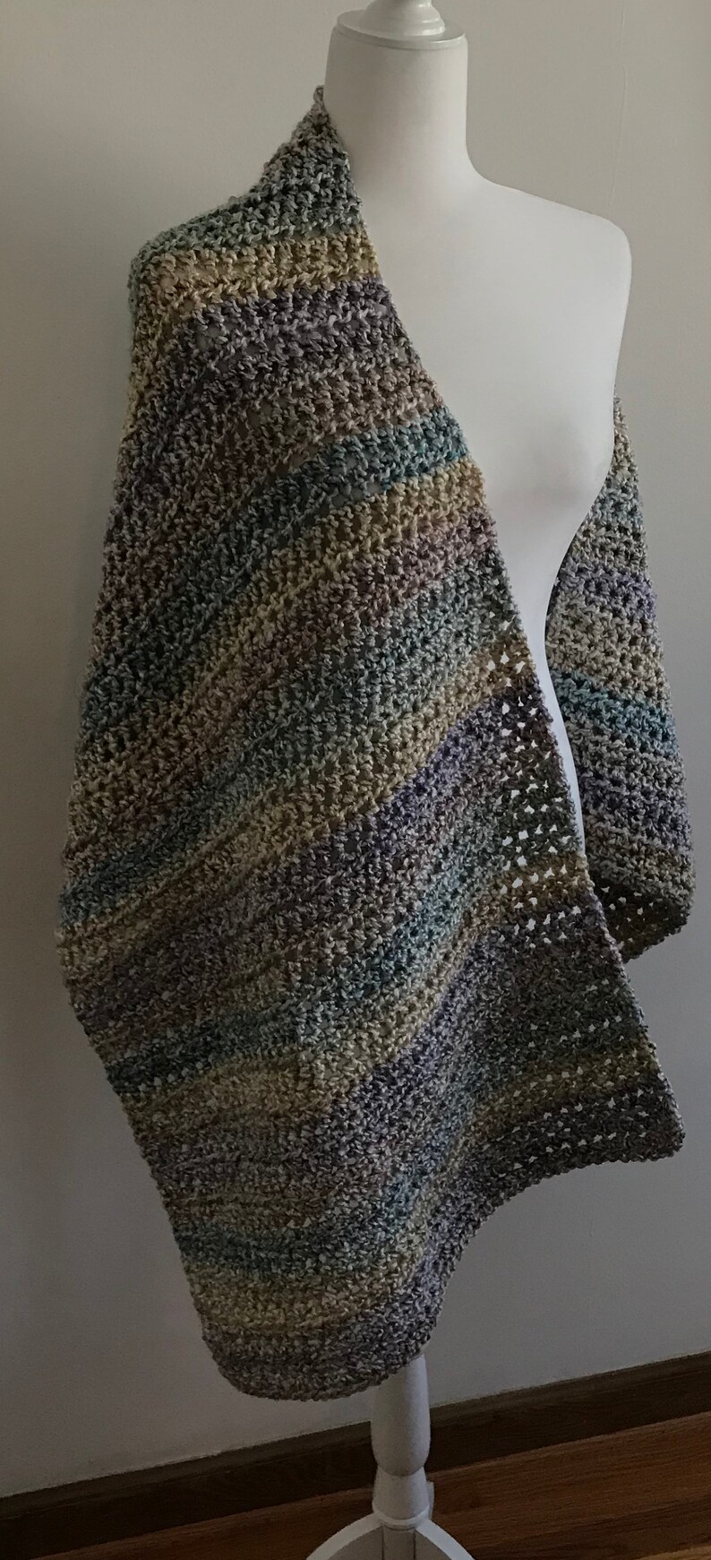 Homespun Prayer Shawl In The Color Tudor 