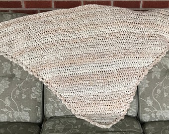 Homespun Prayer Shawl in Pearls