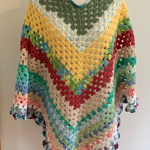 Cotton Hippy One of Kind Poncho M/L/XL/1X