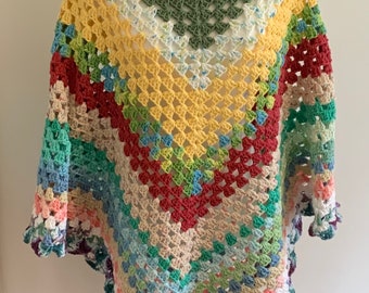 Cotton Hippy One of Kind Poncho M/L/XL/1X