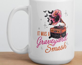 Retro Halloweenmok: Graveyard Smash, Spooky Season koffiebeker