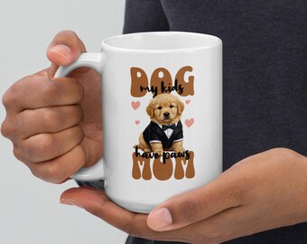 Golden Retriever Mom-mok • Hond Kids Have Paws Koffiekopje