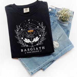 Fourth Wing Shirt, Basgiath War College Shirt, Violet Sorrengail Signet Tee, Dragon Rider, Xaden Riorson, Riders Quadrant, Tairn, Andarna