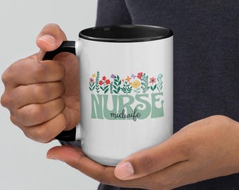 Bloemenmok verpleegkundige verloskundige | Gepersonaliseerde doula minimalistisch bloemencadeau | Afstudeercadeau verpleegkundige