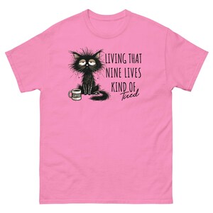 Funny Tired Cat Meme Shirt: Cottagecore Sarcastic Kitten Tee