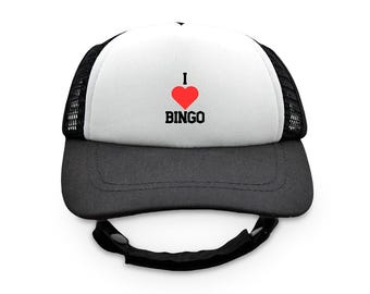 I Heart Bingo-truckerhoed van schuim voor honden en katten | FOB-geïnspireerd