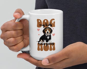 Beagle Mom Mok • Dog Kids Have Paws Koffiekopje