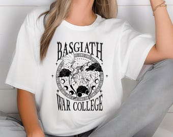 Camiseta de la Cuarta Ala, Camiseta de la Escuela de Guerra Basgiath, Diseño de Jinete de Dragón