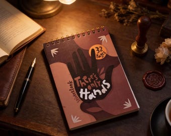 Libro de pegatinas de manos de bruja / Pegatinas para diario de estilo Dark Academia (A6, 32 hojas)