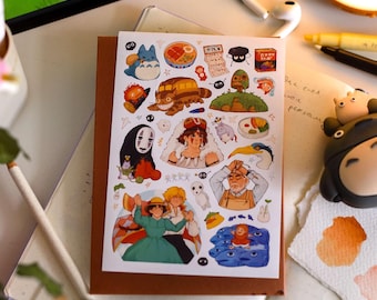 Studio Ghibli Sticker Sheet: Howl's Moving Castle, Spirited Away