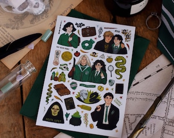 Death Eaters Sticker Sheet | Harry Potter Inspired (NOT WATERPROOF)