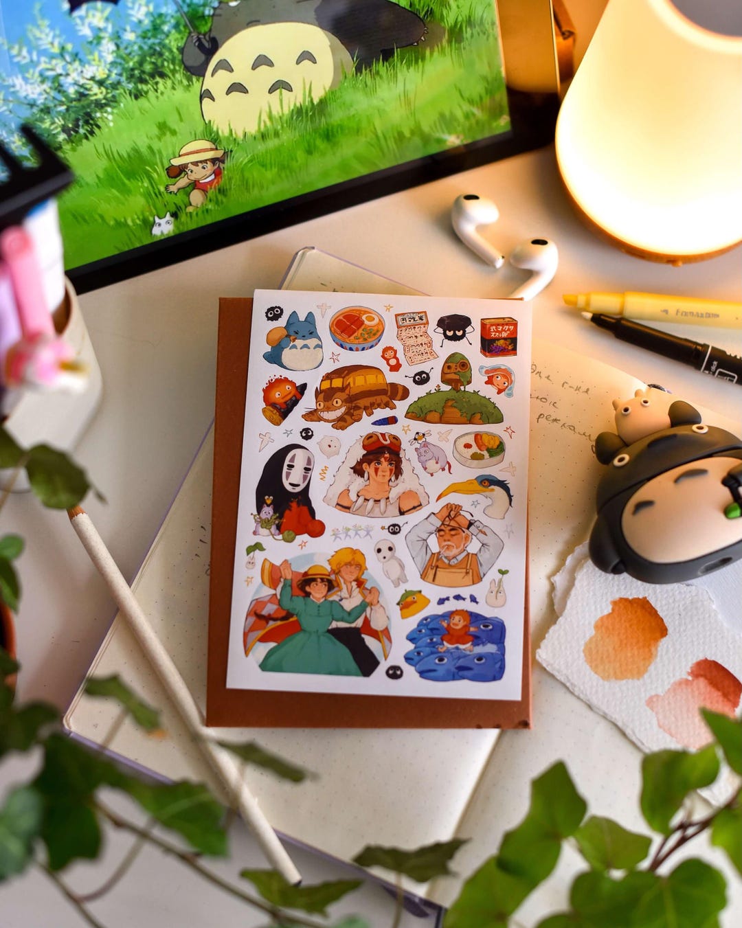 Studio Ghibli Sticker Sheet: Howl's Moving Castle, Spirited Away - Etsy
