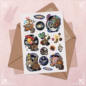 WALL-E Sticker Sheet: Handmade Fan Art Stationery