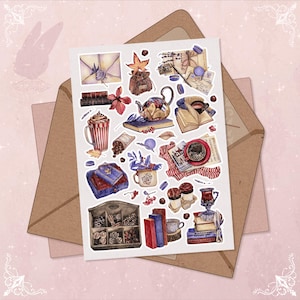 Stickervel Cosy Home Warm Sfeer Feestdagen Sneeuwtijd De winter komt eraan Gezellig en hygge Bullet Journal Stickers Wonderland Atmosphere Briefpapier