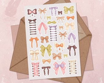 Bows Sticker Set | Scrapbook, Planner Stickers