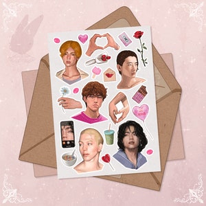 Foglio di adesivi Crush My Idol Adesivi coreani Adesivi K-pop Adesivi Crush Adorable Piani 2025 Adesivi Bullet Journal Scrapbook Planner BuJo