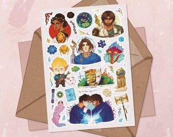 Arcane Fanart Sticker Sheet: Victor, Jayce, Mel - Handmade Stickers