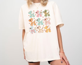 Camiseta Comfort Colors Groovy Balloon Dog, Camiseta retro para amantes de las mascotas