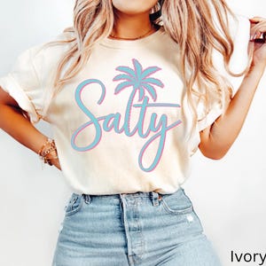 Salty Comfort Colors Shirt, Salty Shirt, Beach Shirt, Beach Vacation Shirt, Trendy Beach Shirt, Summer Shirt, Cute Summer Outfits For Women