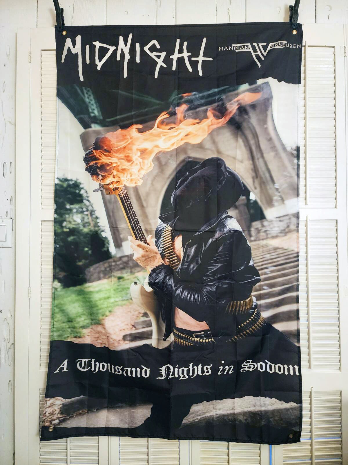 MIDNIGHT - 3x5 Foot HUGE - Athenar - Cleveland - Fire - Flag