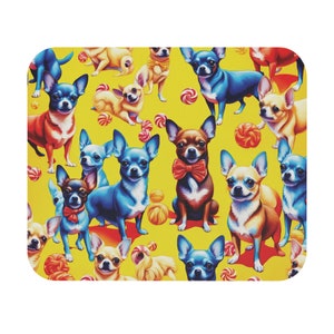 Chihuahua Maus Pad, Hundeliebhaber Schreibtisch Dekor, niedliches Tier Rechteck Matte, Haustier Besitzer Geschenk, Büro Accessoires, Chef oder Mitarbeiter Haustier Liebhaber Geschenk