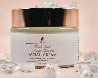 Crème pour le visage à la fleur d'oranger et aux graines de nigelle