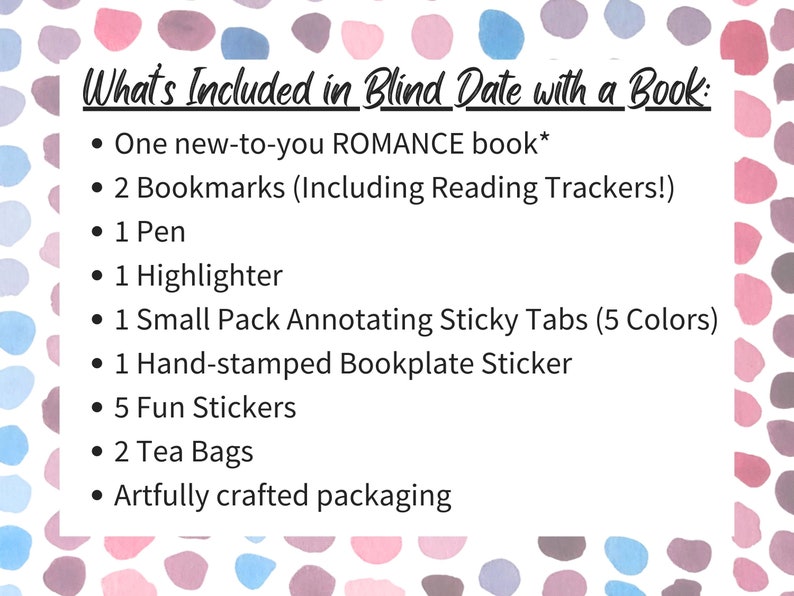 Blind Date With A Book, Romance Book, Bookish Wish List,