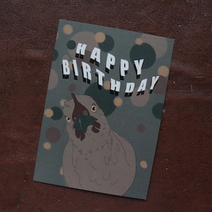 Postkarte Verrücktes Huhn || humorvolle Geburtstagskarte, Geschenk