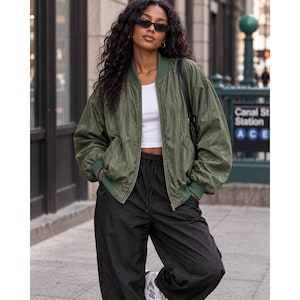 Silk Bomber Jacket - Etsy