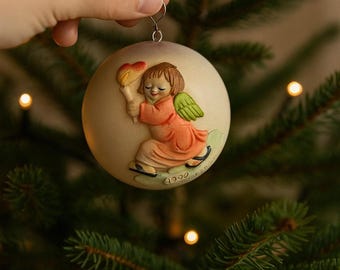 アンリ・フェランディス 角を持つ天使 手描き樹脂製 クリスマス