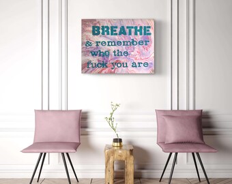Motivational, abstract, acrylic canvas painting - one of a kind wall art