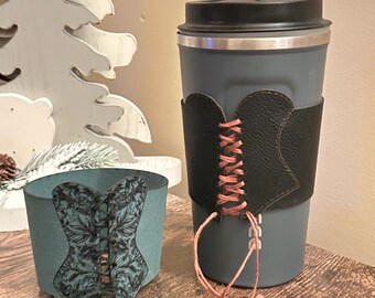 Corset Cup Cozies (cup sleeves)