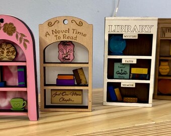 Bookcase Minis -Ornament & Shelf Sitter Bundle
