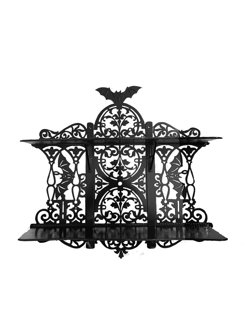 Handmade Wooden Gothic FLAT Shelf