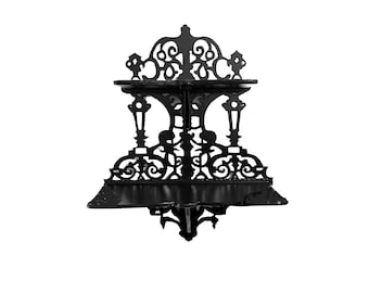 Handmade wooden flat Gothic shelf " Flat OLD Lantern lamp". Home and office interior. Amazing gift for wife, husband, child, somebody else