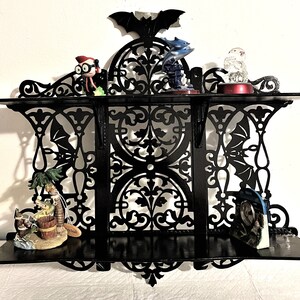 Handmade Wooden Gothic FLAT Shelf