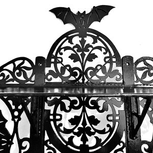 Handmade Wooden Gothic FLAT Shelf