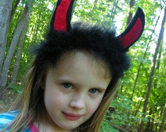 DEVIL HORNS Headband...Halloween Dress-Up