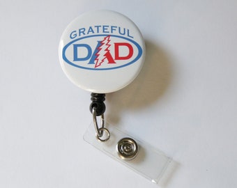 Grateful Dad----Badge Clip Reel