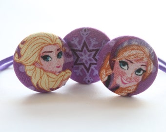 Ice Princess-------3 ponytail holder set