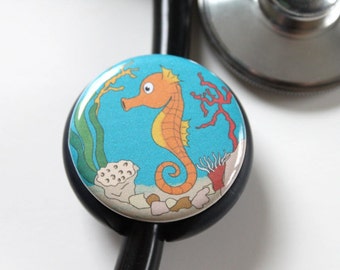 The ORIGINAL Stethoscope ID Tag--SeaHorse--