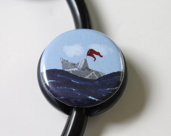 The Original Stethoscope ID Tag--Paper Boat