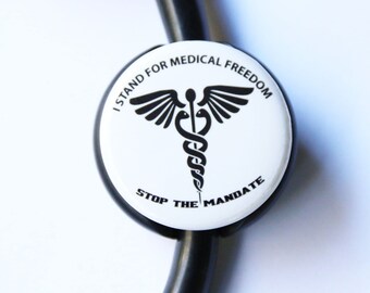 The ORIGINAL Stethoscope ID Tag--Medical Freedom