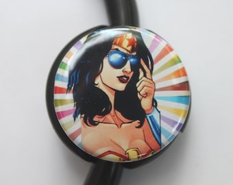 Hipster Wonder Woman----Stethoscope ID Tag