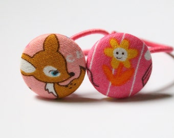 Kawaii Deer....2 ponytail holders set