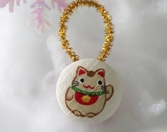 Maneki Neko Holiday Ornament