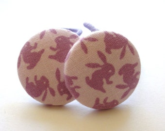 LILAC BUNNIES.......2 ponytail holders