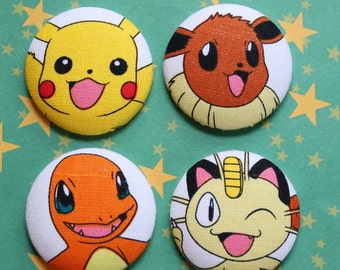 Pokemon- Set of 4 JUMBO Magnets