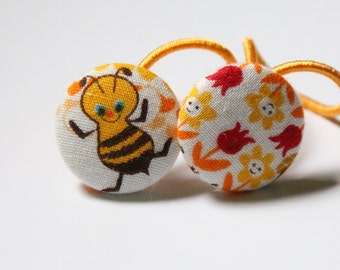 Busy Busy BEE....2 ponytail holders set