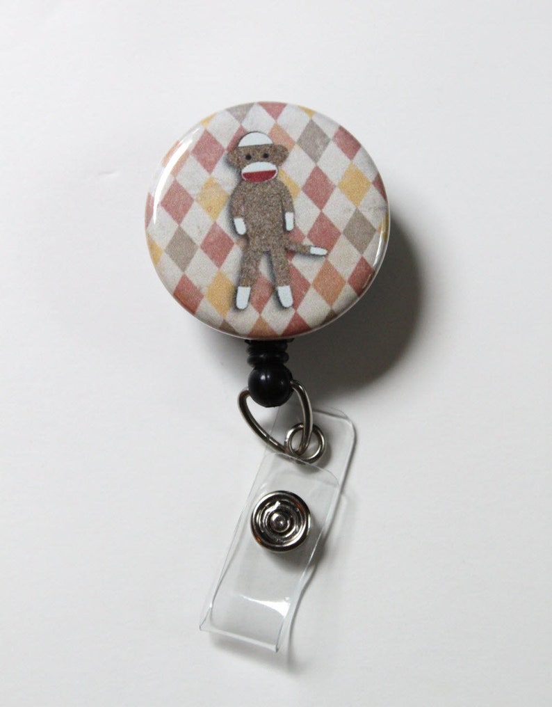 Sock Monkey ..BADGE REEL image 1